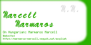 marcell marmaros business card